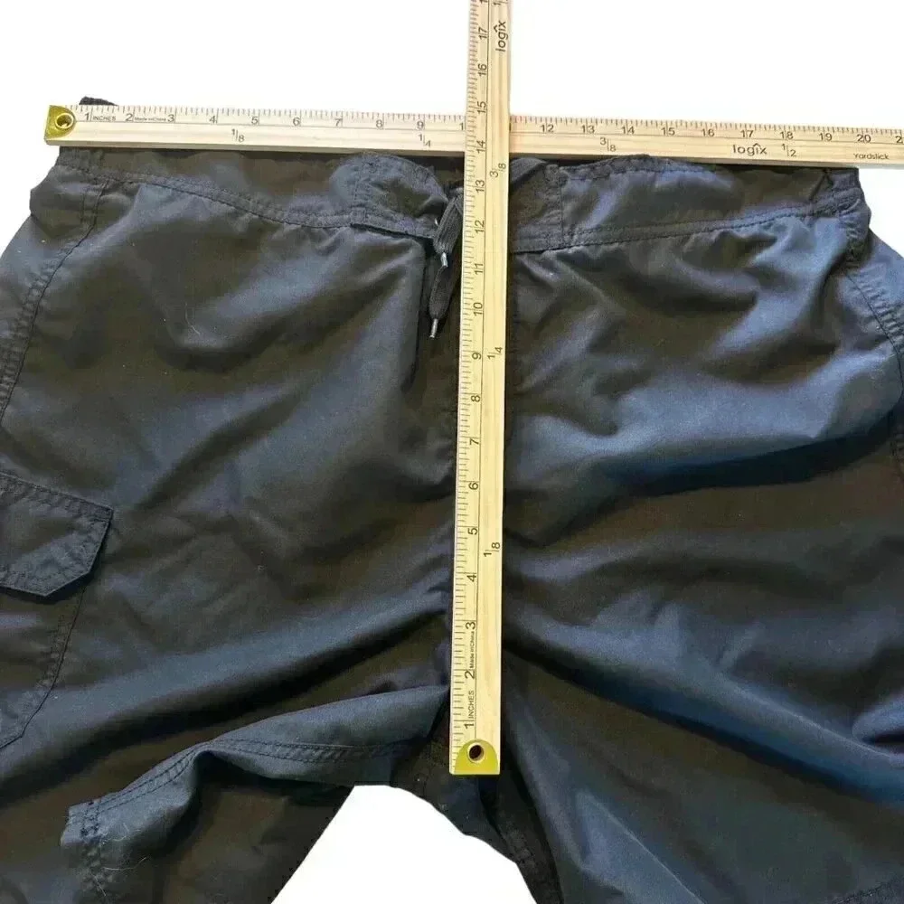 Kanu Surf Men's Swim Trunks Swimming Shorts, pocket Black, Size XX-Large